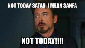 Not Today Satan Meme