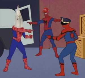 Spiderman Pointing Meme