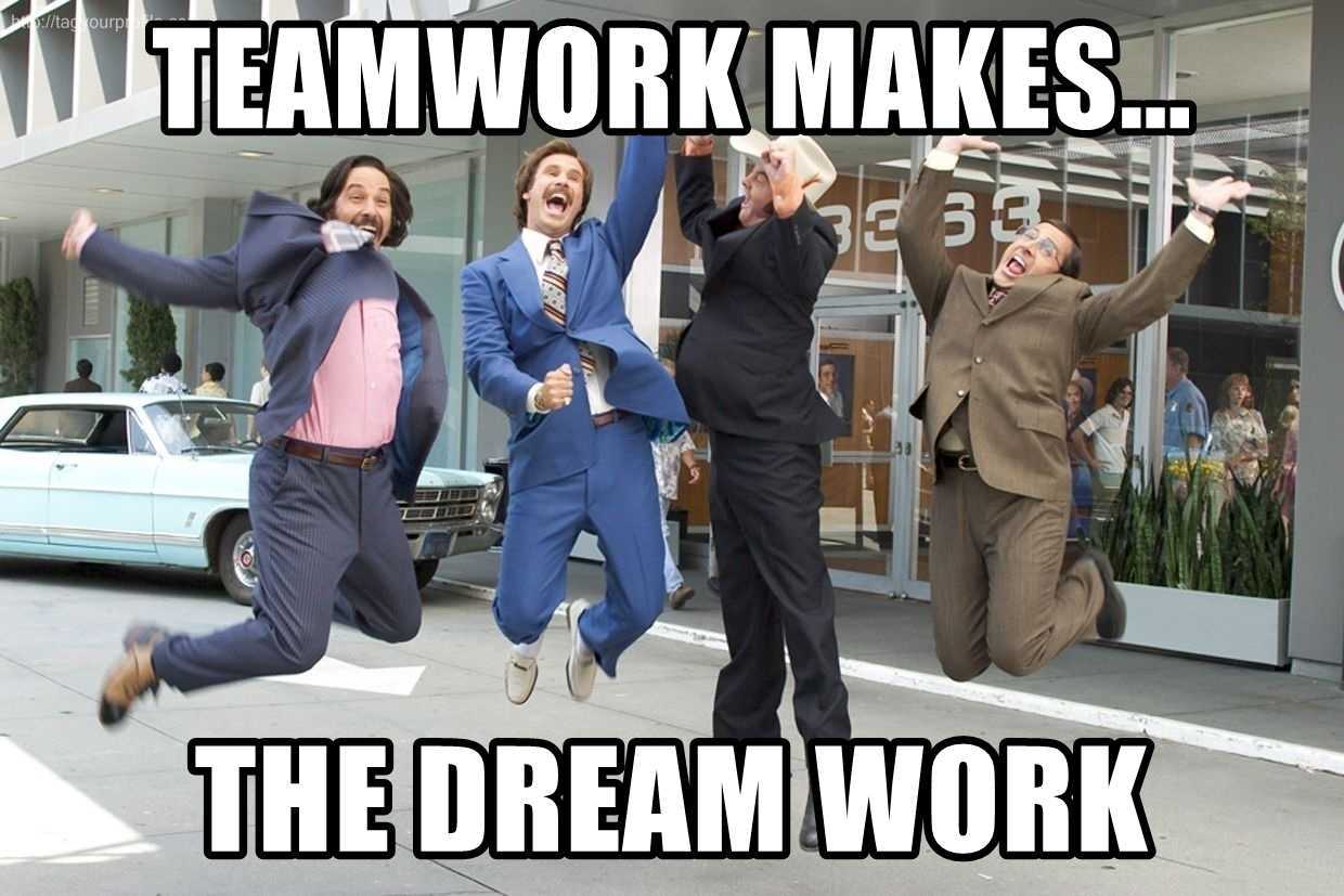 Teamwork High Five Meme