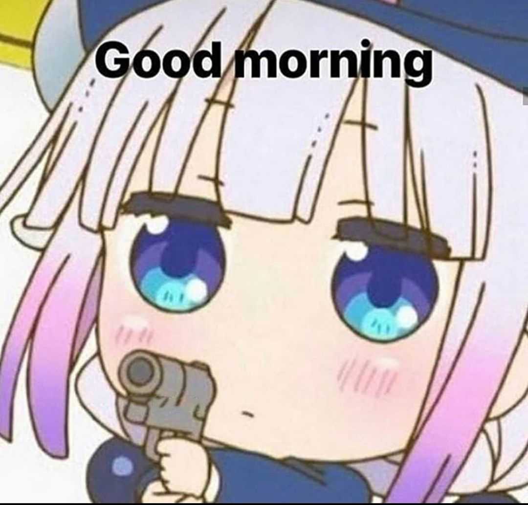 0h I forgot good morning have a nice day 5  iFunny  Funny images  laughter Anime Good morning