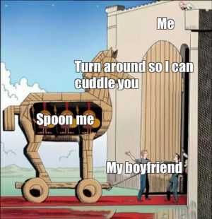 Cuddling Meme