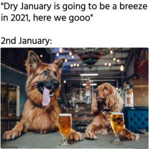 Dry January Meme