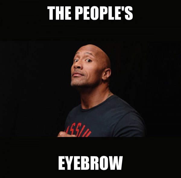 Rock Eyebrow Meme - IdleMeme