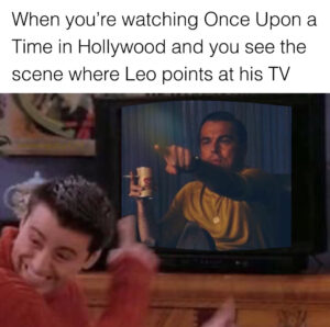 Leo Pointing Meme
